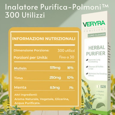 VERYRA PURÀLIS | Inalatore Purifica-Polmoni™