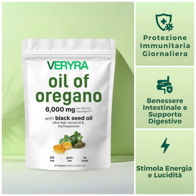 Olio di Origano con Olio di Semi Neri